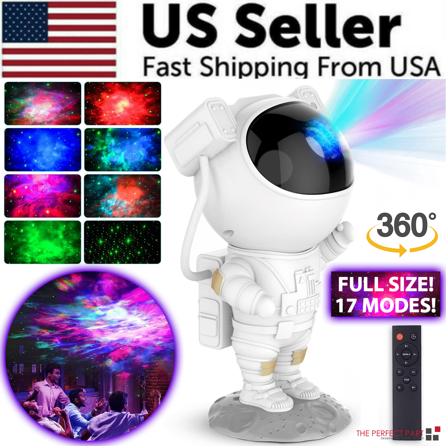 CosmoExplorer Starry LED Projector with Remote